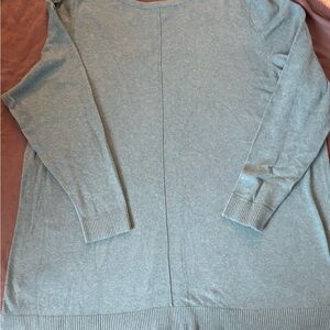 J.Jill Teal Lightweight Knit Sweater | Size L | Cotton Modal Blend